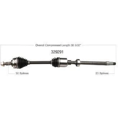 New CV Shaft by WORLDPARTS - 329291 pa1