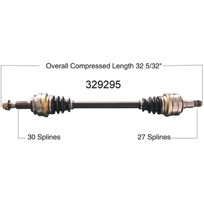 New CV Shaft by WORLDPARTS - 329295 pa2