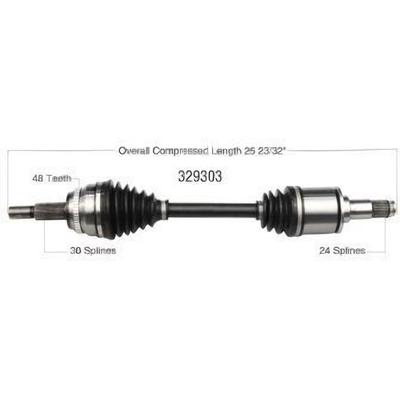 New CV Shaft by WORLDPARTS - 329303 pa1