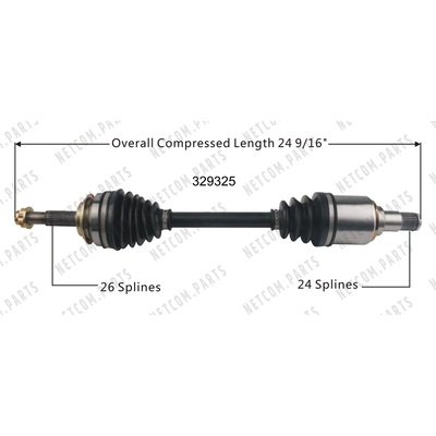New CV Shaft by WORLDPARTS - 329325 pa1