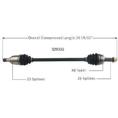 New CV Shaft by WORLDPARTS - 329332 pa2