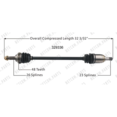 New CV Shaft by WORLDPARTS - 329336 pa1