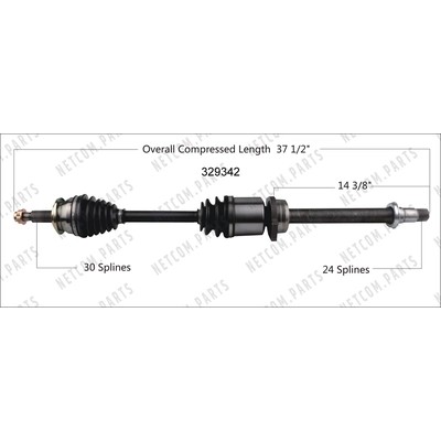 New CV Shaft by WORLDPARTS - 329342 pa1