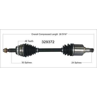 New CV Shaft by WORLDPARTS - 329372 pa1