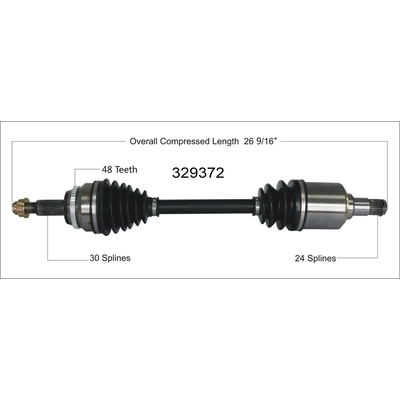 New CV Shaft by WORLDPARTS - 329372 pa2