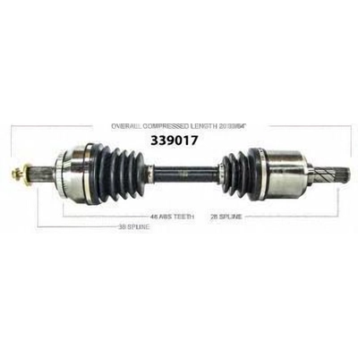 New CV Shaft by WORLDPARTS - 339017 pa2