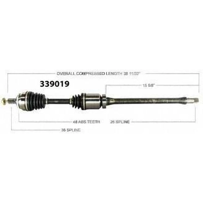 New CV Shaft by WORLDPARTS - 339019 pa2