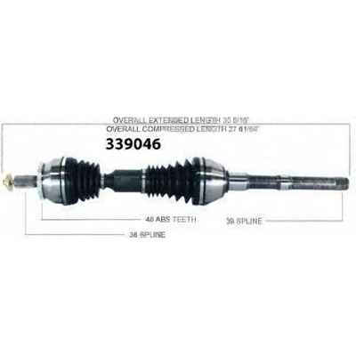 New CV Shaft by WORLDPARTS - 339046 pa1