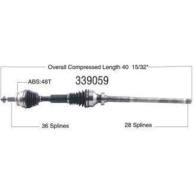 New CV Shaft by WORLDPARTS - 339059 pa1