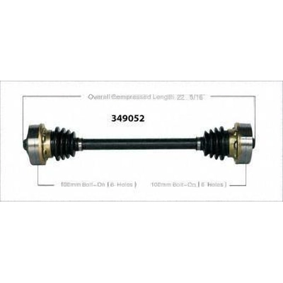 New CV Shaft by WORLDPARTS - 349052 pa1