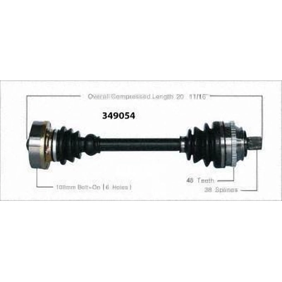 WORLDPARTS - 349054 - New CV Shaft pa1