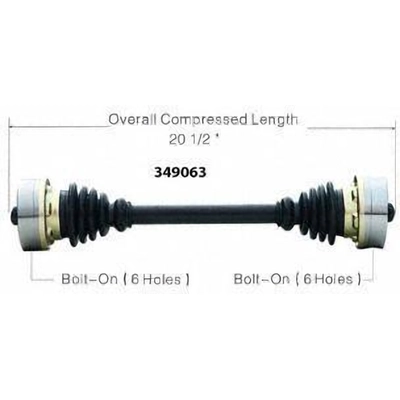 New CV Shaft by WORLDPARTS - 349063 pa1