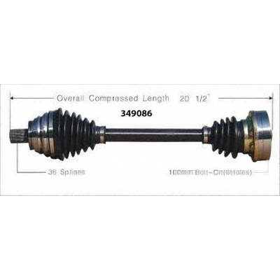 New CV Shaft by WORLDPARTS - 349086 pa2