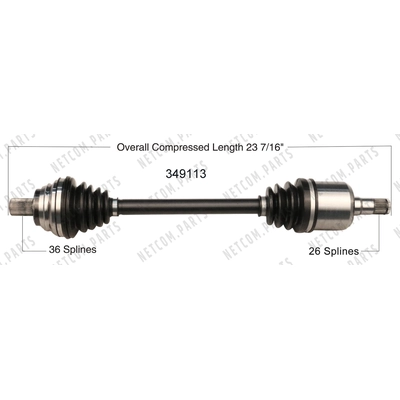 New CV Shaft by WORLDPARTS - 349113 pa2