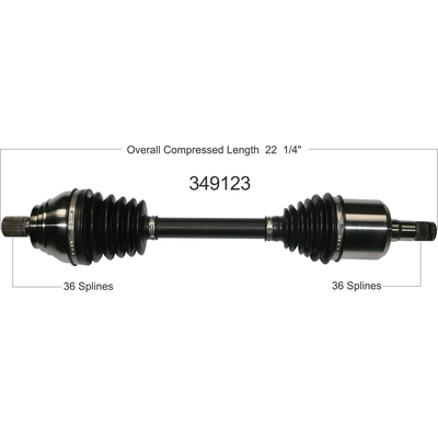 New CV Shaft by WORLDPARTS - 349123 pa2