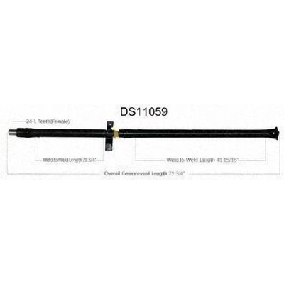 New Drive Shaft Assembly by WORLDPARTS - DS11059 pa1