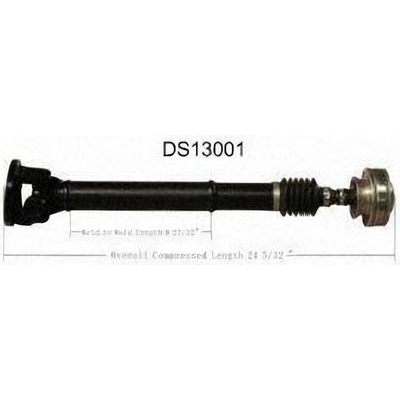 New Drive Shaft Assembly by WORLDPARTS - DS13001 pa1