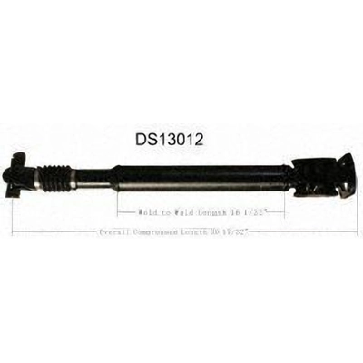 New Drive Shaft Assembly by WORLDPARTS - DS13012 pa1