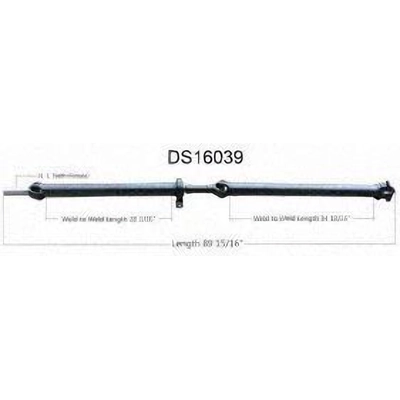 New Drive Shaft Assembly by WORLDPARTS - DS16039 pa1