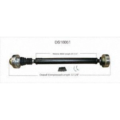 New Drive Shaft Assembly by WORLDPARTS - DS16051 pa1