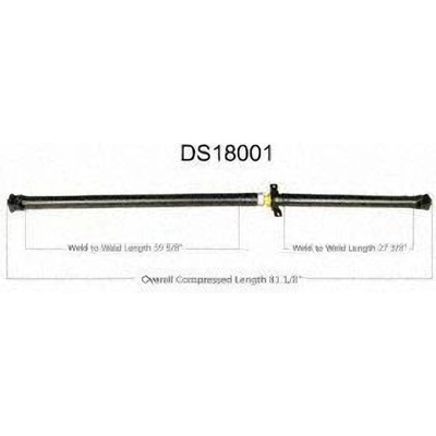 New Drive Shaft Assembly by WORLDPARTS - DS18001 pa1