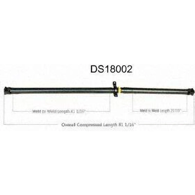 New Drive Shaft Assembly by WORLDPARTS - DS18002 pa1