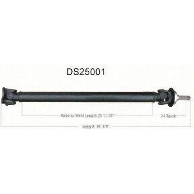 New Drive Shaft Assembly by WORLDPARTS - DS25001 pa1