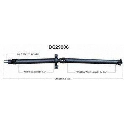 New Drive Shaft Assembly by WORLDPARTS - DS29006 pa1