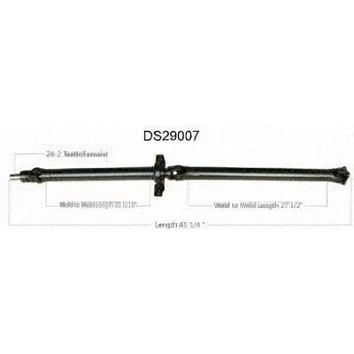 New Drive Shaft Assembly by WORLDPARTS - DS29007 pa1