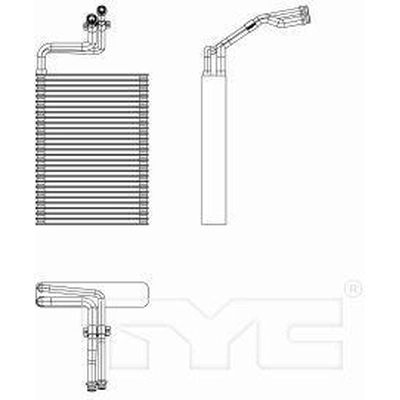 Évaporateur neuf by TYC - 97283 pa3