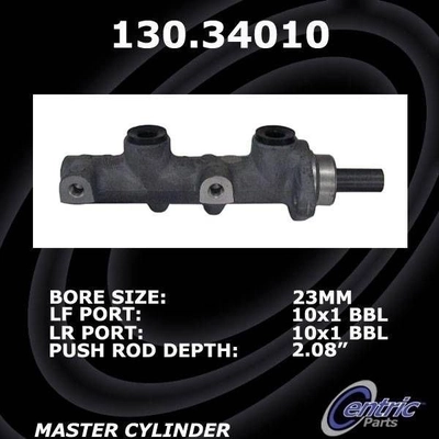 New Master Cylinder by CENTRIC PARTS - 130.34010 pa5