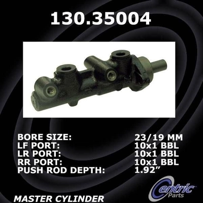 New Master Cylinder by CENTRIC PARTS - 130.35004 pa4