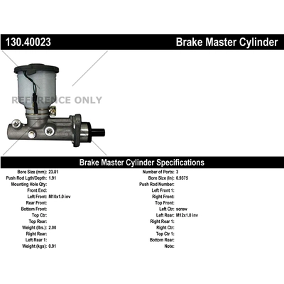 Maître-cylindre neuf de CENTRIC PARTS - 130.40023 pa1