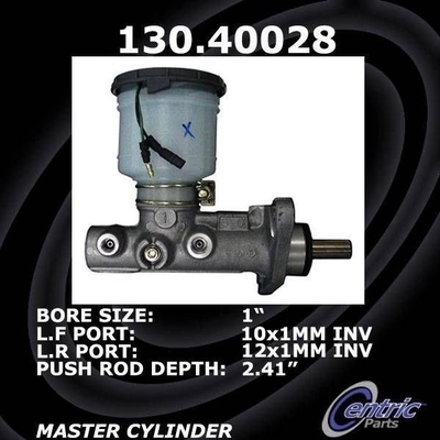 New Master Cylinder by CENTRIC PARTS - 130.40028 pa4