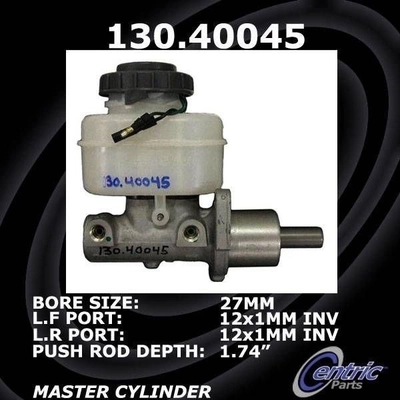 New Master Cylinder by CENTRIC PARTS - 130.40045 pa4