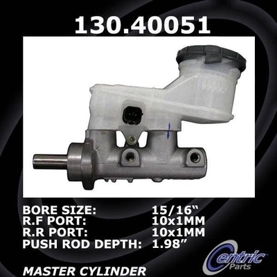 New Master Cylinder by CENTRIC PARTS - 130.40051 pa4