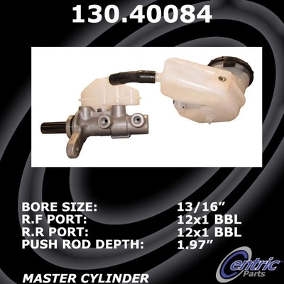 New Master Cylinder by CENTRIC PARTS - 130.40084 pa2