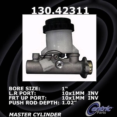 New Master Cylinder by CENTRIC PARTS - 130.42311 pa2