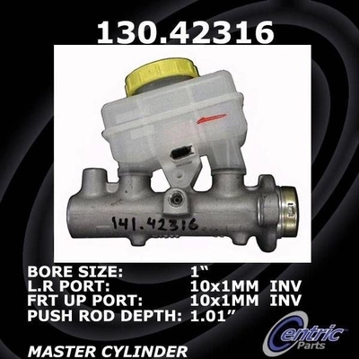 New Master Cylinder by CENTRIC PARTS - 130.42316 pa2