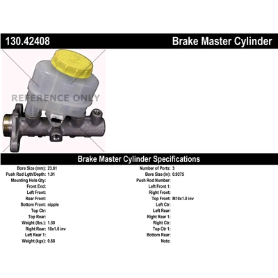 Maître-cylindre neuf par CENTRIC PARTS - 130.42408 pa1