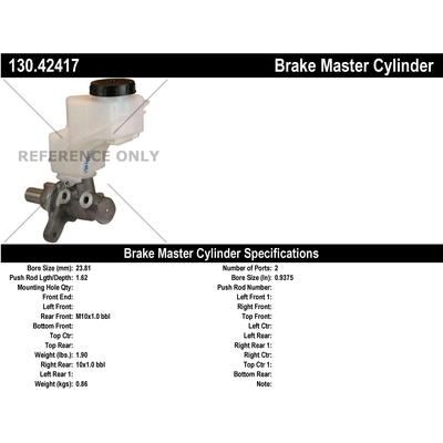 Maître-cylindre neuf par CENTRIC PARTS - 130.42417 pa1