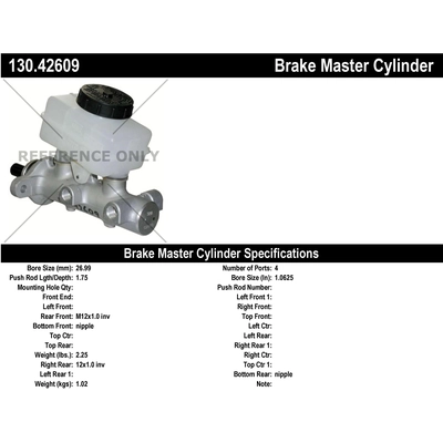 Maître-cylindre neuf de CENTRIC PARTS - 130.42609 pa1