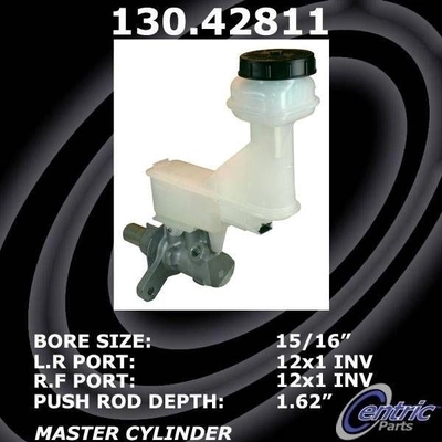 New Master Cylinder by CENTRIC PARTS - 130.42811 pa10