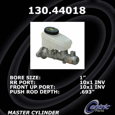 New Master Cylinder by CENTRIC PARTS - 130.44018 pa3