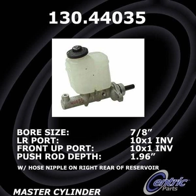 New Master Cylinder by CENTRIC PARTS - 130.44035 pa2