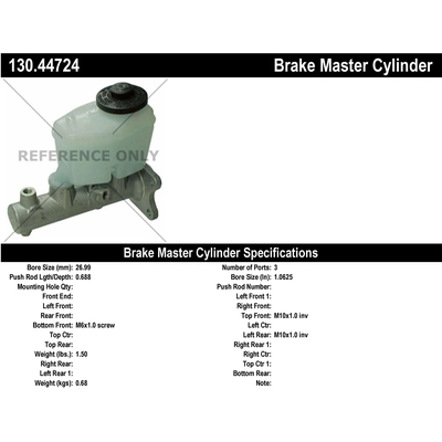 Maître-cylindre neuf par CENTRIC PARTS - 130.44724 pa1