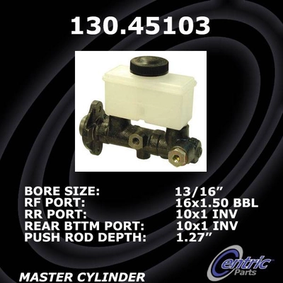 Maître-cylindre neuf by CENTRIC PARTS - 130.45103 pa1