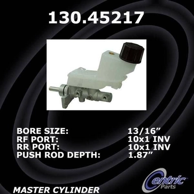 New Master Cylinder by CENTRIC PARTS - 130.45217 pa10
