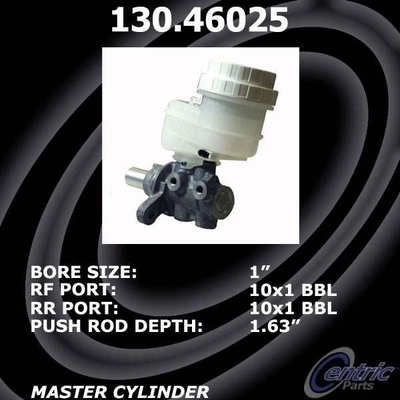 New Master Cylinder by CENTRIC PARTS - 130.46025 pa2