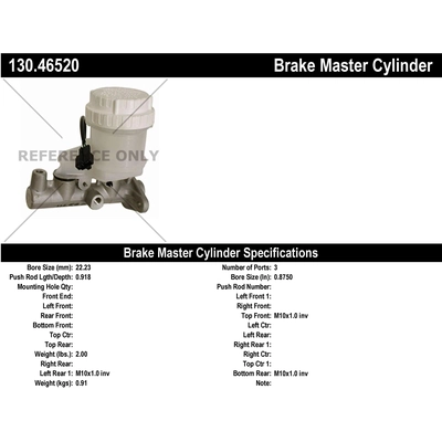 Maître-cylindre neuf de CENTRIC PARTS - 130.46520 pa1